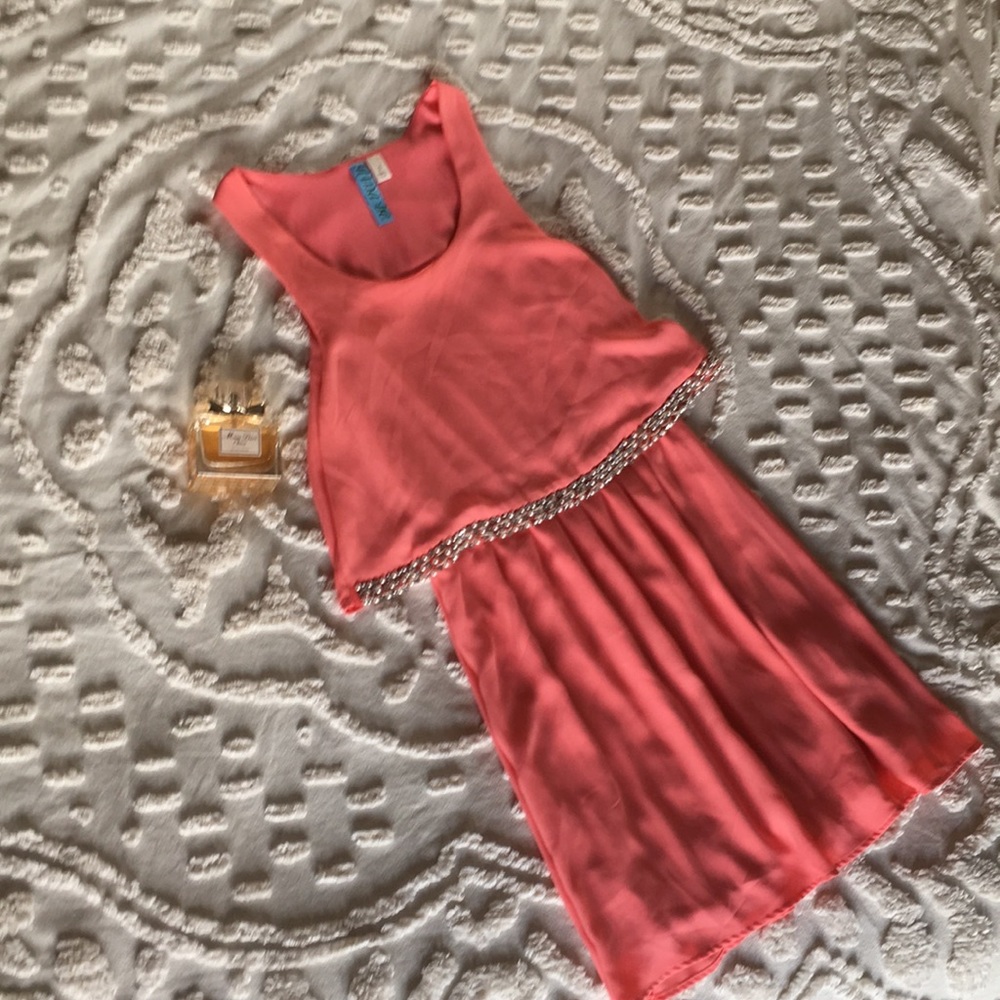 Pink Dress with Rhinestones